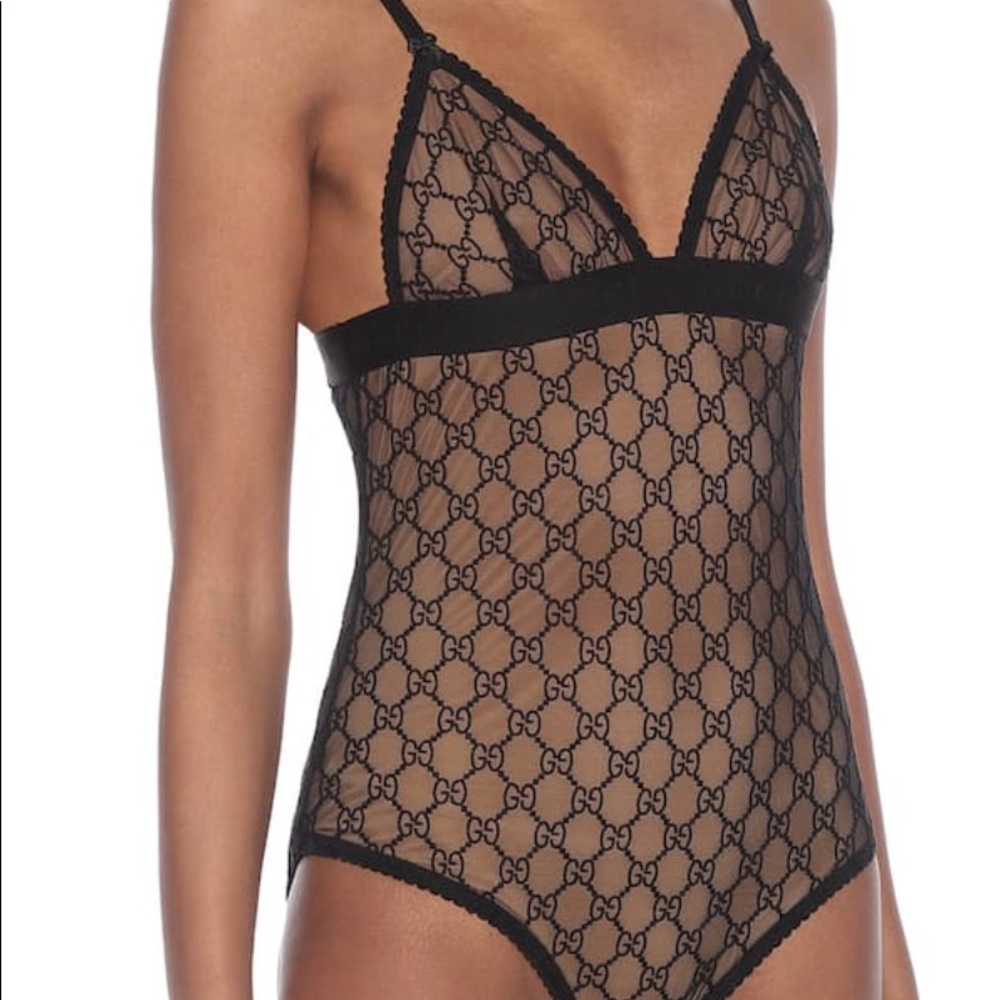 Gucci Black Lingerie Bodysuit